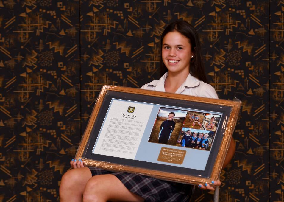 Outstanding: Quirindi's Lacie Quigley was recognised as North West's top achiever for the second time in three years. Photo: Gareth Gardner