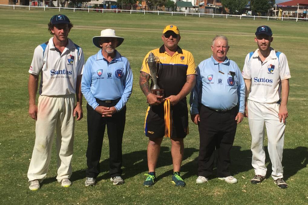 Top effort: Nick Smart (left) and Jake Brayshaw (right) shared the player of the final honours for their role in Narrabri's War Veterans Cup triumph. 