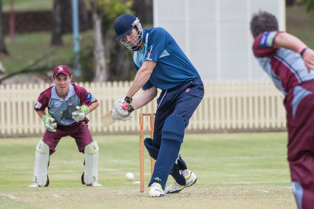 Here showing his ability with the willow for South Tamworth last Saturday, Tom O'Neill will be a key with the ball for Central North when they begin their Country Championship campaign in Inverell on Friday.