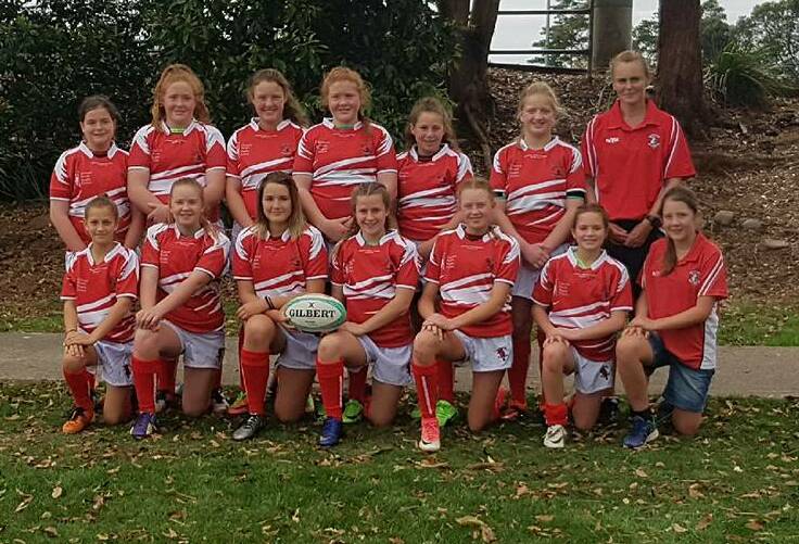 Great effort: The Central North U13 girls finished third at the weekend's State Sevens Championships at Coffs Harbour.