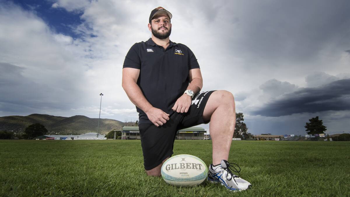 Big challenge: Pirates' prop Andrew Collins will captain-coach the combined Central North/New England side at next month's Country Championships. Photo: Peter Hardin