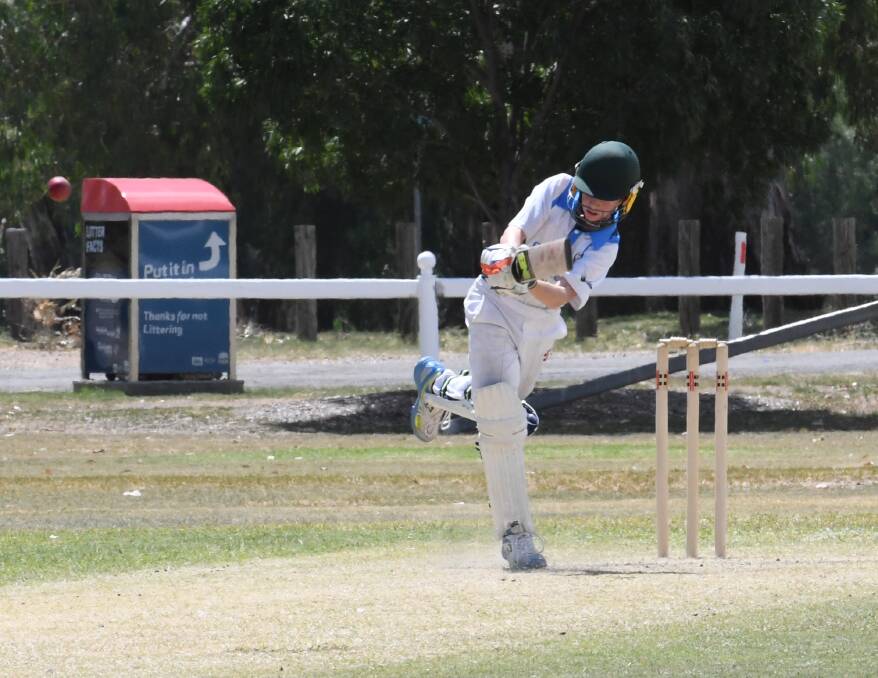 Great performance: Sid Harvey was stoic in his Narrabri U12 sides unsuccessful run chase on Sunday, top-scoring with 73.