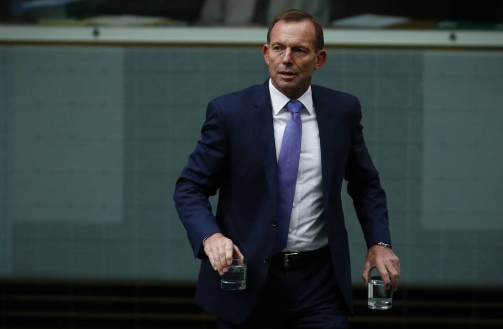 "No undermining": On his way out as Liberal party leader, Tony Abbott said there would be “no sniping”.
