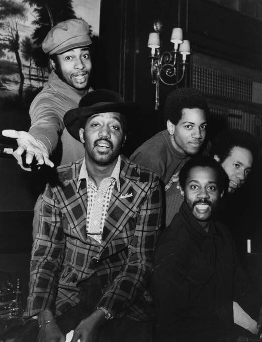 6th March 1973: Tamla Motown soul vocal group The Temptations in London. (Photo by Central Press)