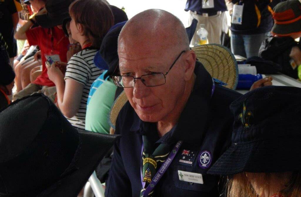 SPECIAL VISIT: NSW governor and chief scout, David Hurley, met with some lucky North West region cub scouts at the NSW Cuboree last week. Photo: Supplied