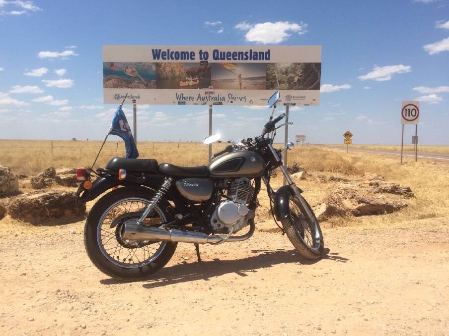PIT STOP: On the Queensland border. Photo: Supplied