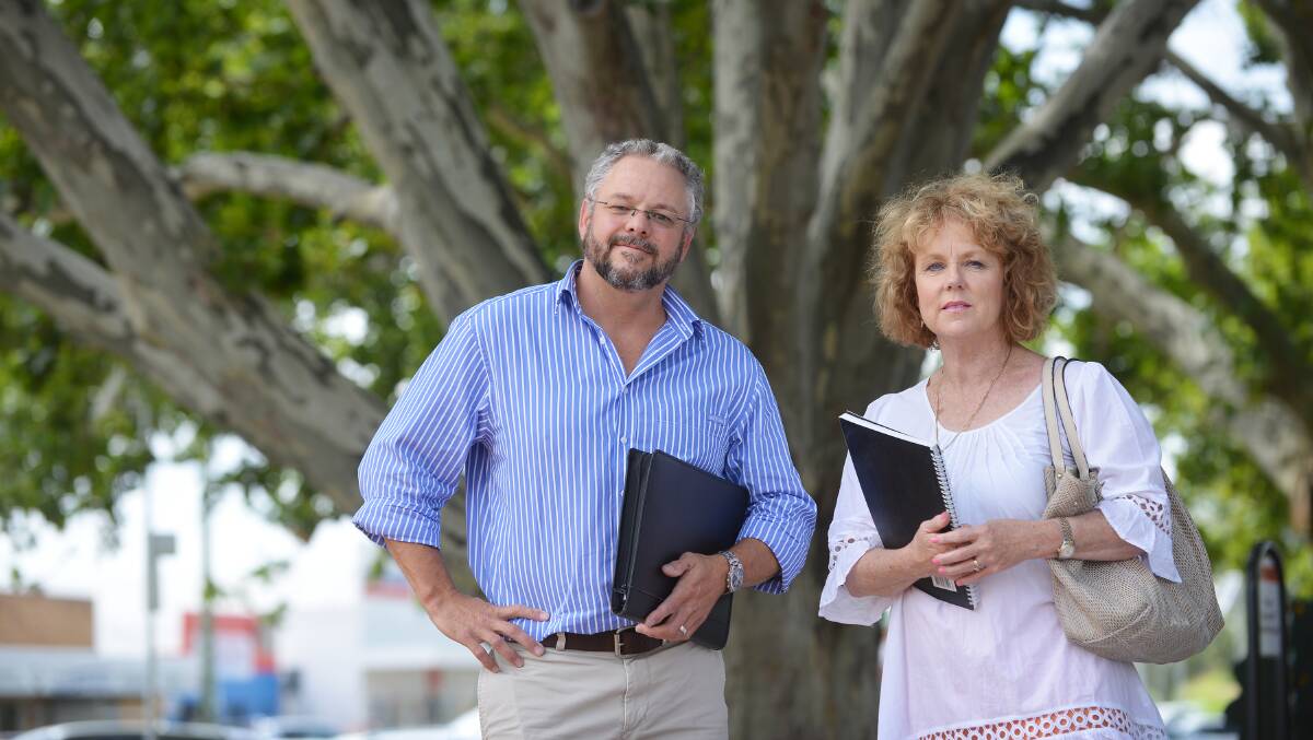 WHAT HAS CHANGED: Mitch Williams and Lucy Haslam when they started their push for better palliation on Tamworth. Photo: Barry Smith