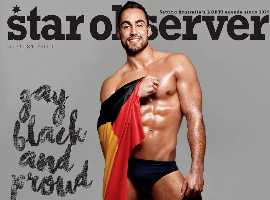 BOLD STATEMENT: Former Tamworth man Matthew Webb featured on a national magazine cover, with a proud sentiment to share