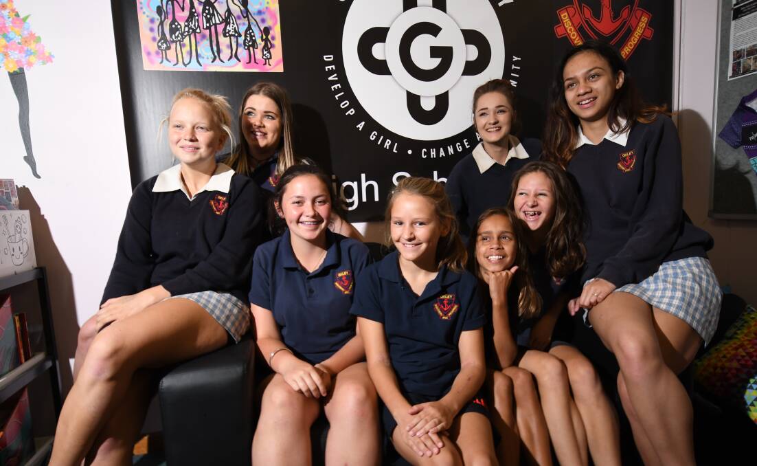  GIRL POWER: Oxley High's Girls Academy has been able to turn around attendance and graduation rates. Photo: Gareth Gardner 301117GGB001