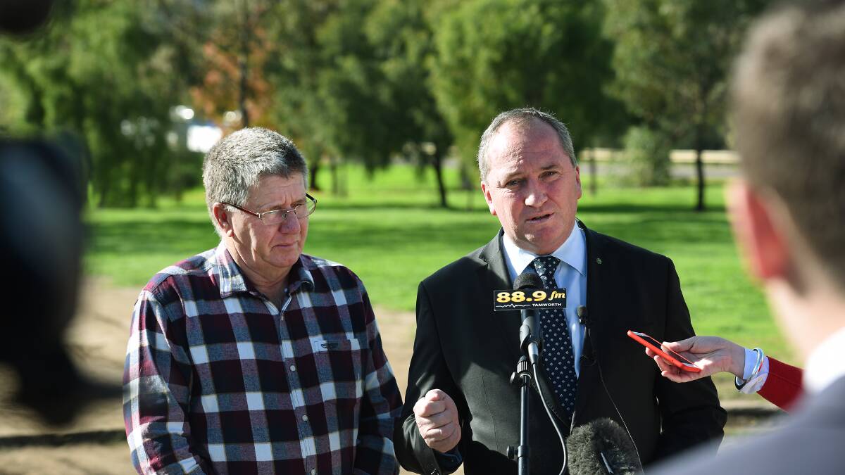 COL'S CONFIDENCE: Tamworth mayor Col Murray thinks Barnaby Joyce can be still be  strong MP as a back-bencher. Photo: Gareth Gardner 130616GGB03