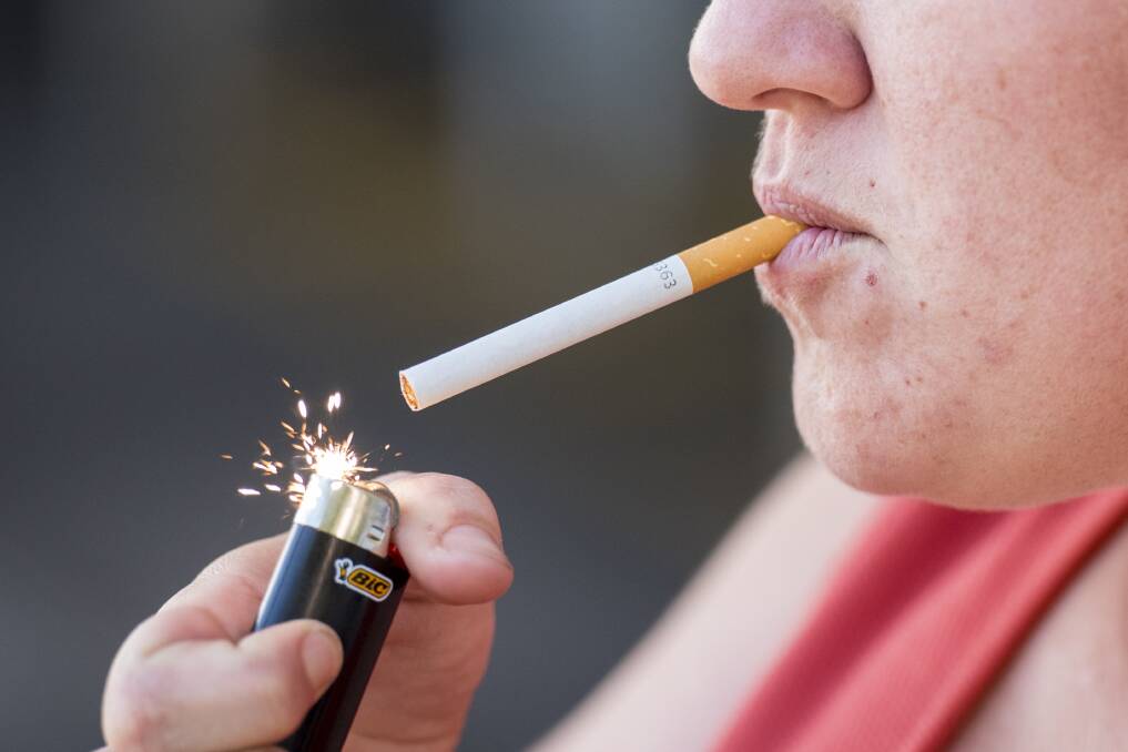 SMOKE UP: New data reveals extent of smoking habits in the Tamworth region. Photo: Peter Hardin 281116PHB018