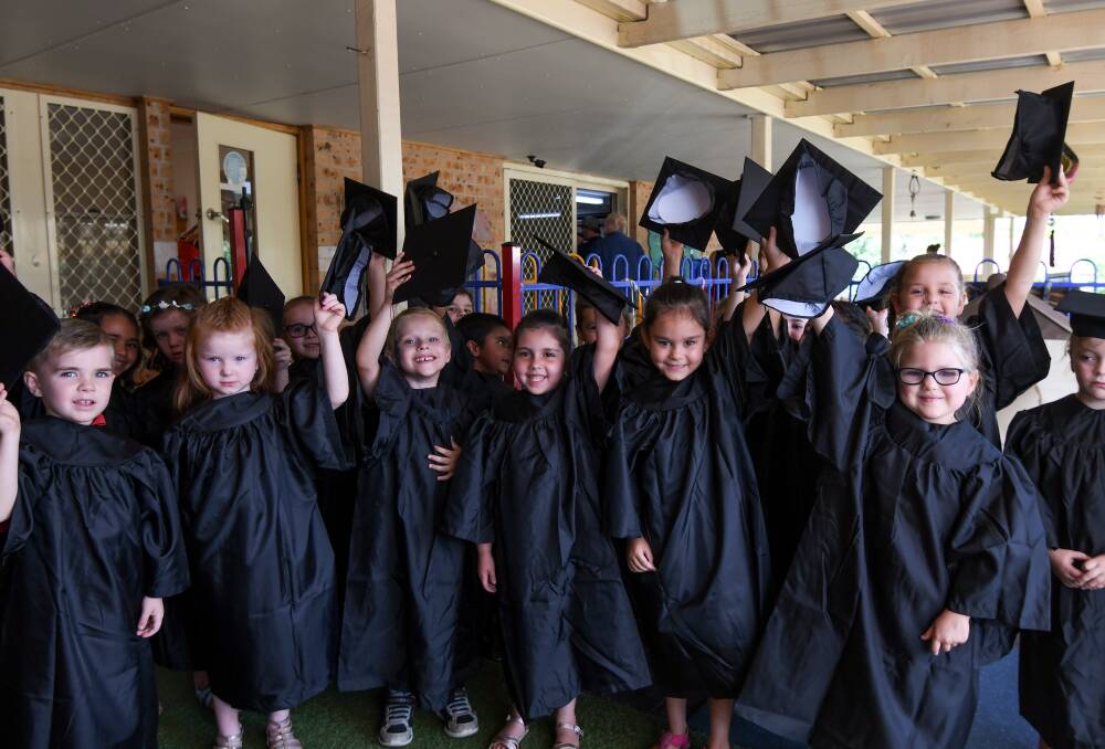 HURRAH: Coledale's preschool celebrated its biggest-ever class of graduates with 20 Aboriginal students ready to take on primary school in 2018. Photo: Gareth Gardner
