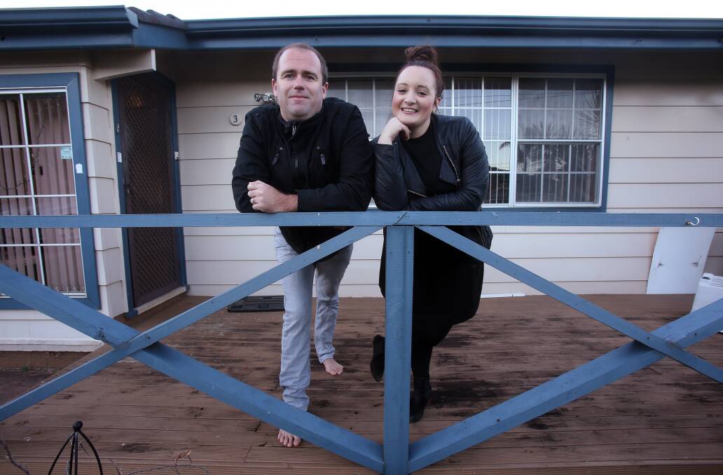Home sweet home: Adam and Emma Smith are surprised Balgownie ranks as a domestic violence hotspot. Picture: Robert Peet.