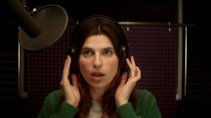 Lake Bell in the film <i>In A World</i>.