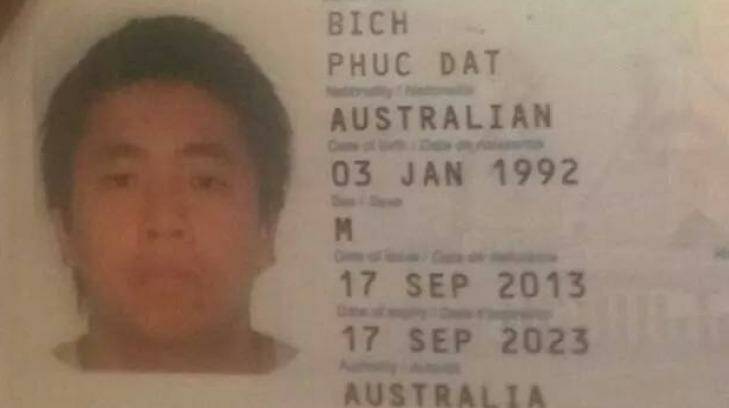 Phuc Dat Bich posted this image of his passport on his Facebook page. Photo: Facebook