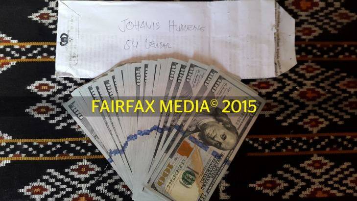 Money allegedly used to pay Indonesian people traffickers. Photo: Fairfax Media