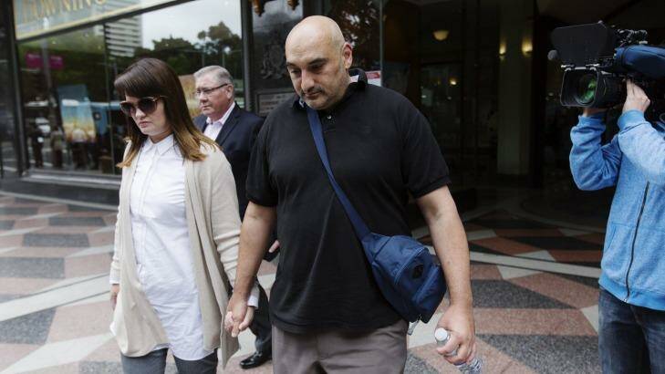 Victim Fady "Fred" Taiba outside the Downing Centre District Court. Photo: James Brickwood