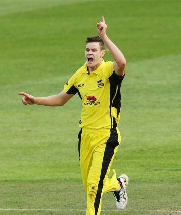 Western Australia fast bowler Jason Behrendorff is pushing for Australian selection after excellent form in the national one-day competition. Photo: Matt King