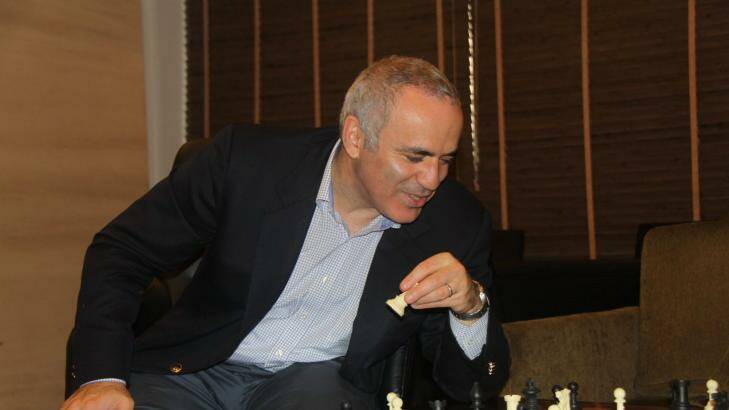 Defeated at his own game: Garry Kasparov.