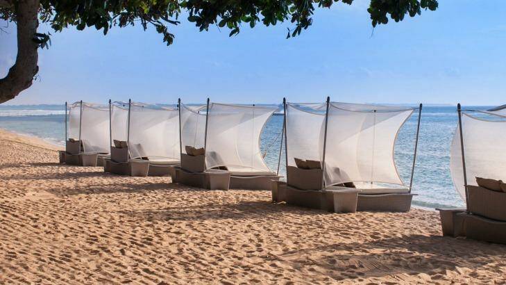 Dream beds on the beach at the Westin Resort Nusa Dua Bali  Photo: Gabriel Ulung Wicaksono