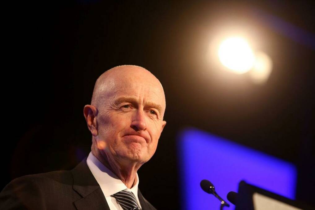 Reserve Bank governor Glenn Stevens speaks at an American Chamber of Commerce lunch on Friday. Photo: Pat Scala