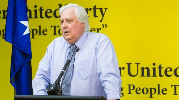 Clive Palmer said he flew to Perth for a drink with Dio Wang.