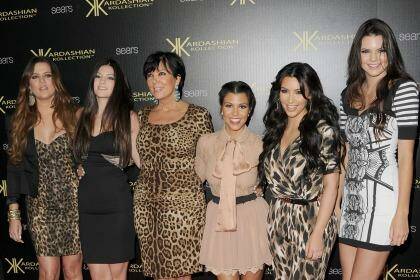 Khloe Kardashian, Kylie Jenner, Kris Jenner, Kourtney Kardashian, Kim Kardashian, and Kendall Jenner attend the Kardashian Kollection Launch Party at The Colony on August 17, 2011 in Hollywood, California. Photo: Jason Merritt