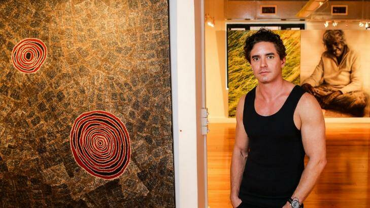 Vincent Fantauzzo's journey to Central Australia to paint portraits of Indigenous artists has been documented on film. Photo: Dallas Kilponen
