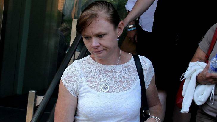 Bridget's mother Anaina Wright at NSW Coroner's Court in Glebe on Monday. Photo: Ben Rushton