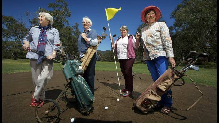 Golfing legacy: Brenda Cullinane, Iris Field, Iris Dark and Kerren Collins. Photo: Simon O'Dwyer