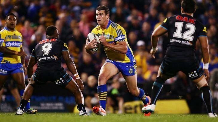 On the run ... Darcy Lussick has had limited game time this season.