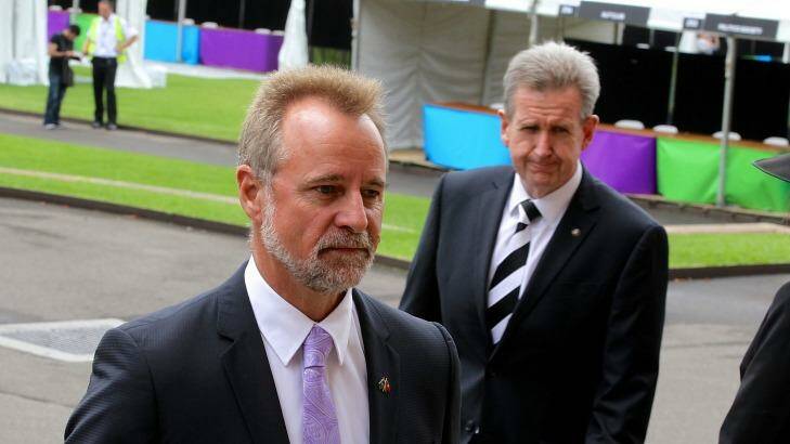 Indigenous Affairs Minister Nigel Scullion and former NSW premier Barry O'Farrell. Photo: Ben Rushton
