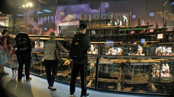 Visitors can see CGI characters animating the decks of the Mary Rose.