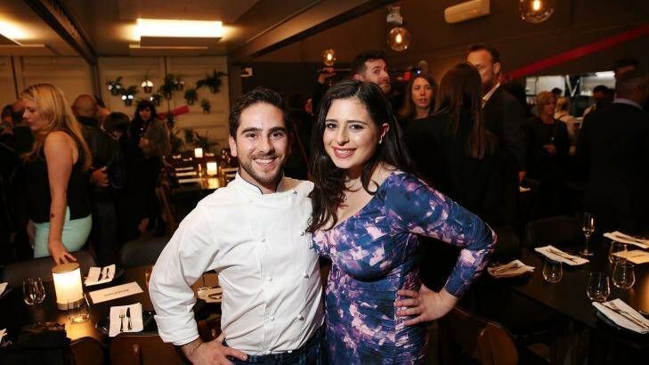 Restaurant Revolution contestants Nathan and Maz inside their Melbourne pop-up. Photo: Paul Jeffers