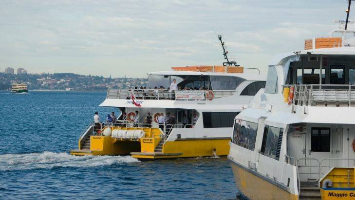 Fast ferry services from Sydney to Manly will be reduced from two service providers to one under new arrangements.  Photo: James Brickwood