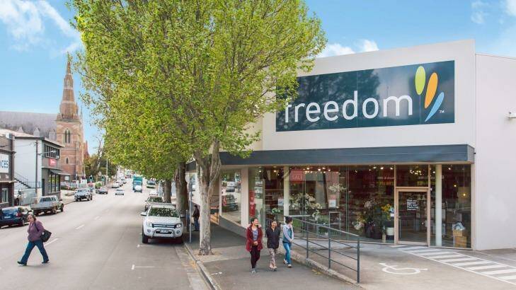 A private investor paid $5.35 million for Hobart's only Freedom Furniture store. Photo: Taylor Wright