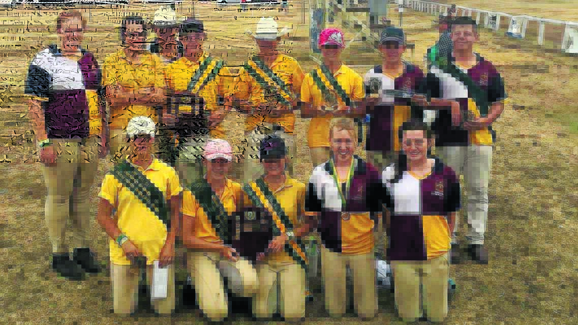 Quirindi High was awarded the highest point- scoring high school and overall highest point- scoring school at the Willow Tree Horse Sports day.