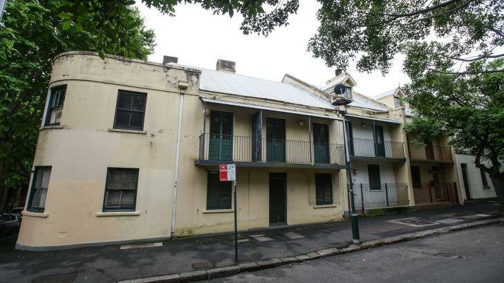 The apartments in Millers Point where long term public housing residents will be allowed to stay, as their historic terrace homes are sold for millions. Photo: Dallas Kilponnen