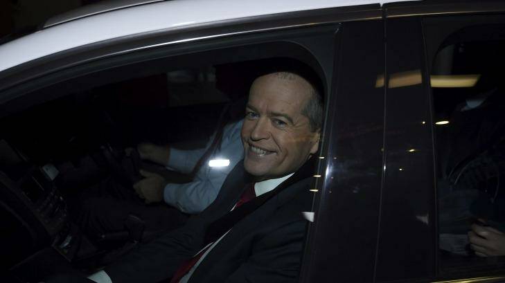 Opposition Leader Bill Shorten arrives at royal commission on Wednesday. Photo: Kate Geraghty
