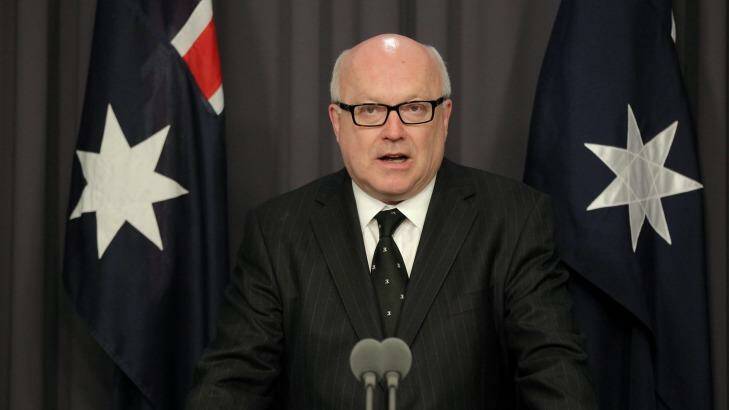 Attorney-General Senator George Brandis has appointed four former Coalition politicians to board and agency positions.  Photo: Alex Ellinghausen
