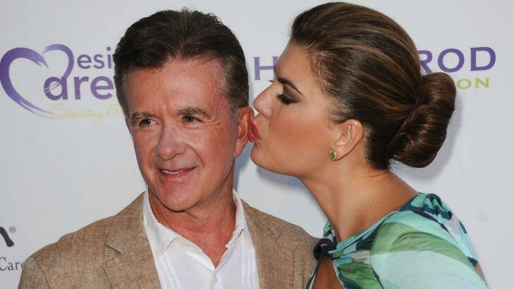 Alan Thicke, left, and his wife Tanya Callau in 2013. Photo: Richard Shotwell/Invision/AP
