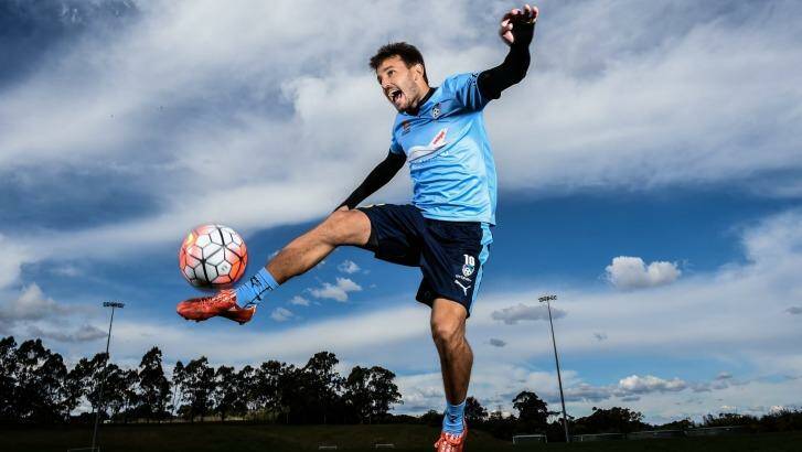 Motivated: Milos Ninkovic hopes his time in the A-League will extend his career until his late 30s.
 Photo: Brendan Esposito