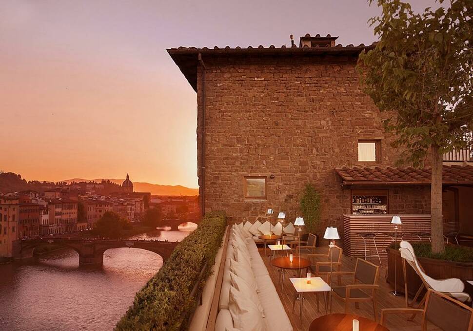 A view of Florence from the Hotel Continentale.