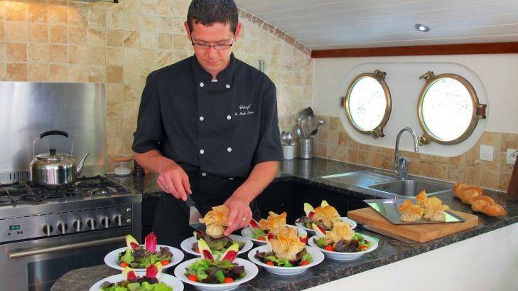 Hands-on French cooking classes and demonstrations are on offer aboard Outdoor Travel's barge Enchante.