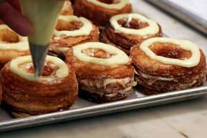 Dominique Ansel making Cronuts in New York. Photo: AP Photo