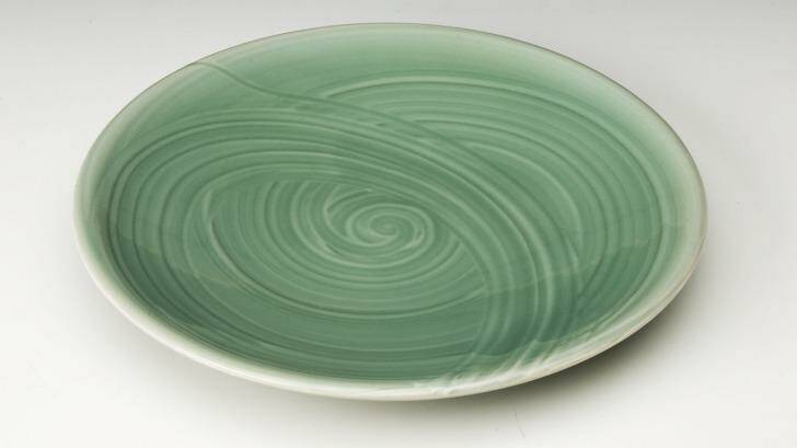 Malcolm Greenwood porcelain plate. Photo: Photo: Malcolm Greenwood