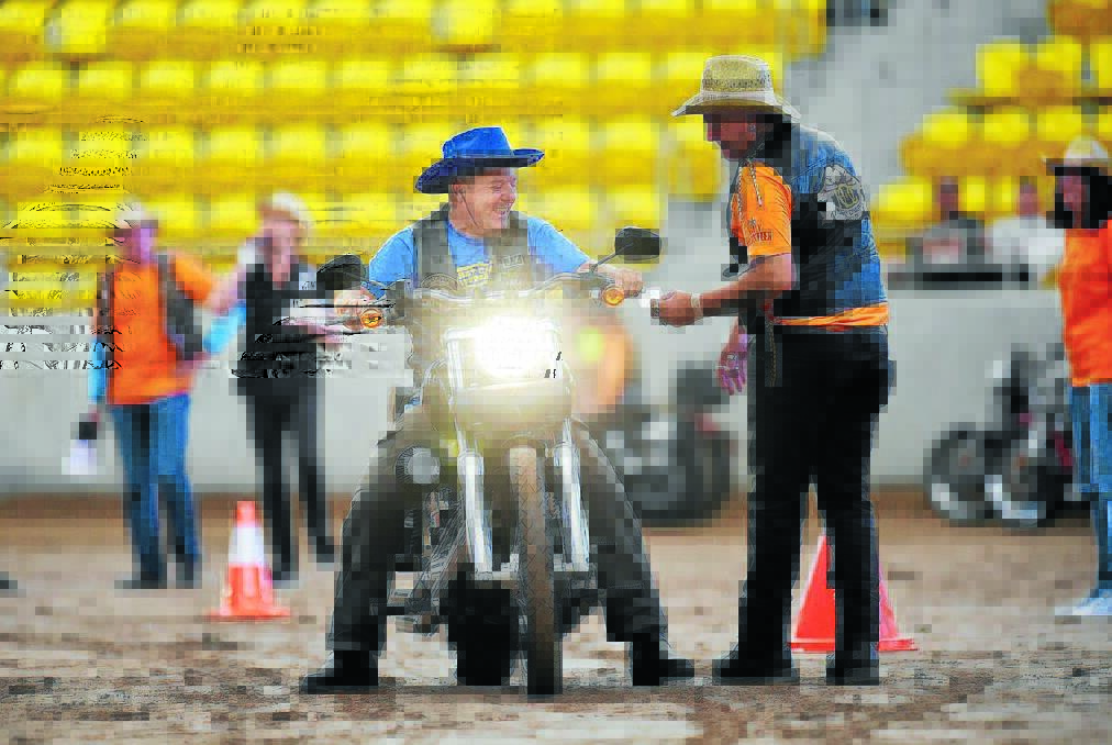PUMPED: Don Vuletcic, from the Harley Owners Group, is just one of 2000 motorbike enthusiasts expected to roll into Tamworth for a national rally. Photo: Gareth Gardner 270215GGD08