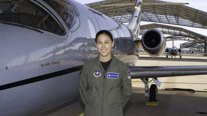 Co-pilot: US Air Force Captain Victoria Pinckney was copilot of a refuelling plane that crashed in 2013. Photo: US Air Force