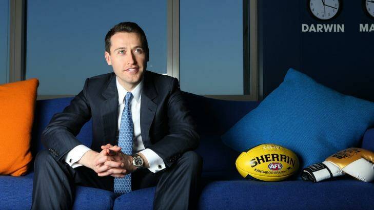 AFR  Tom Waterhouse, ceo of William Hill Australia. Photo by Louise Kennerley