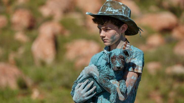 Levi Miller and pup in <i>Red Dog: True Blue</i>.  Photo: Roadshow